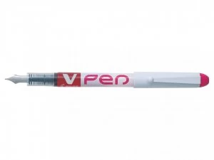 Pilot V-Pen Erasable Disposable Fountain Pen Pink PK12