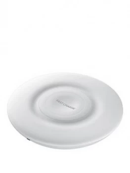 Image of Samsung Qi Enabled Afc Wireless Charging Pad For Any Samsung Smartphone Inc. S10/S10+/S10E - White (With Travel Adaptor)