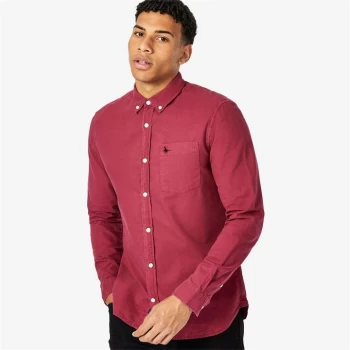 image of Jack Wills Langforde Oxford Shirt - Red