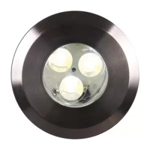 Image of Elstead Fusion Integrated LED Outdoor Plain Ring In-Groud Light, Stainless Steel, IP65