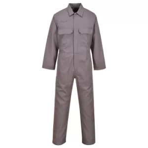 image of Biz Weld Mens Flame Resistant Overall Grey 2XL 32"