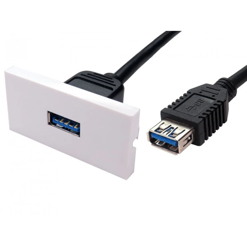 Image of Cables Direct USB3 Euromod USB cable USB 3.2 Gen 1 (3.1 Gen 1) USB A B