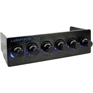 image of Lamptron FC2 5.25" Bay Fan Controller - Black