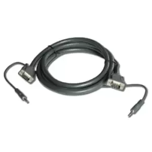 image of Kramer Electronics 15-pin HD + 3.5mm Audio Cable 1.8 m VGA (D-Sub) + 3.5mm Black