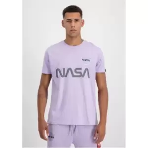 image of Alpha Industries NASA Reflective Tee - Purple