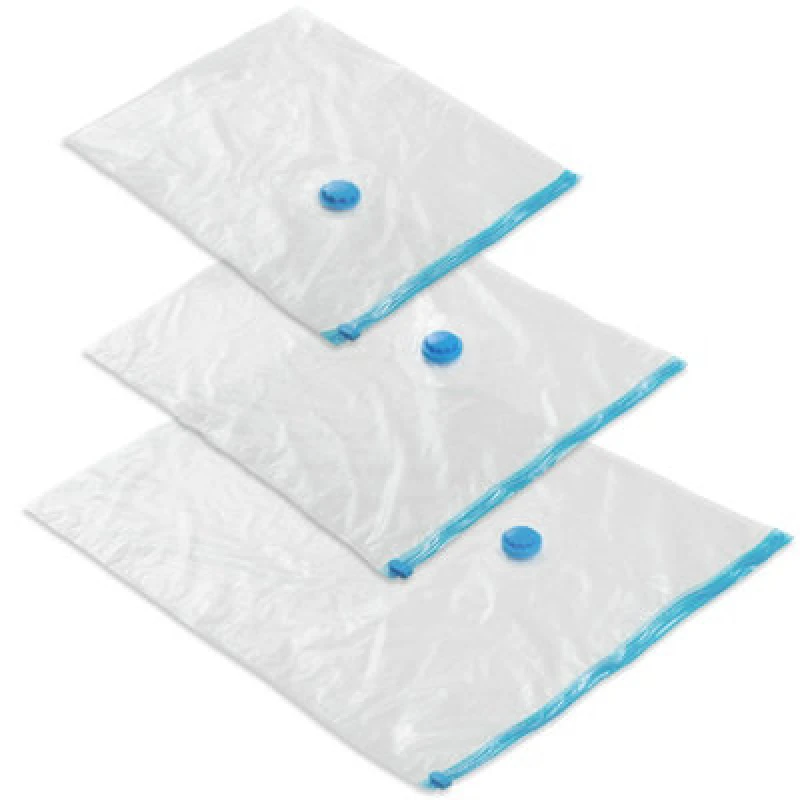 Image of Tectake Vacuum Storage Bags - 40 Bags In 3 Sizes, With Inlet And Outlet Valve 95 X 60 Cm - Transparent