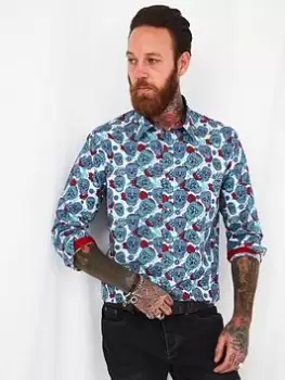 Joe Browns Festival Fun Shirt - Blue Size M, Men