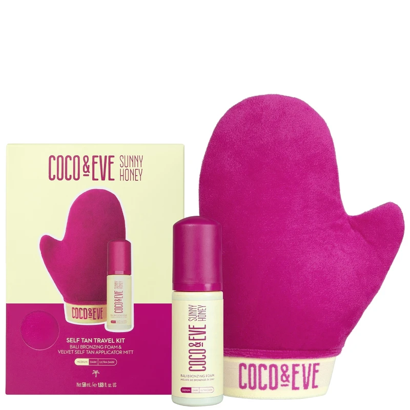 Image of Coco & Eve Self Tan Travel Kit - Medium (Worth £27)