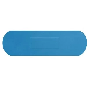 image of Click Medical Hygioplast Detectable Strip Plasters Blue Pack of 100