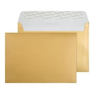 Image of C5 Wallet Envelope Peel and Seal 130gsm Metallic Gold Pack of 250 313