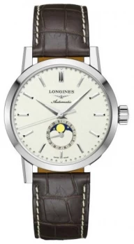 image of Longines 1832 Collection Mens Moon Phase Swiss Watch