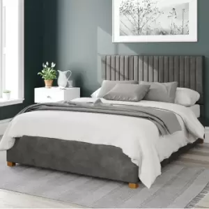 Image of Grant Kimiyo Linen Ottoman Bed Grey
