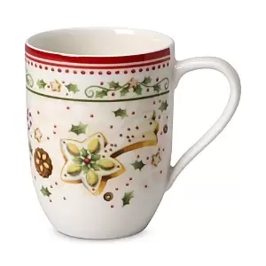 image of Villeroy & Boch Winter Bakery Falling Star Porcelain Mug