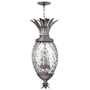 Image of 4 Light Ceiling Pendant Polished Antique Nickel, E14