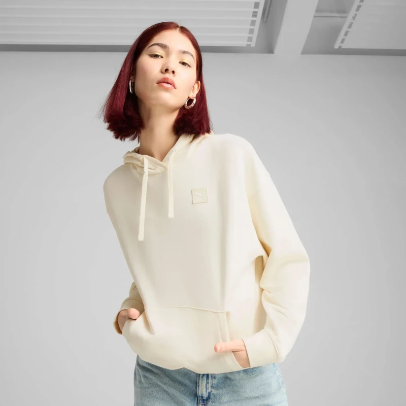 Image of Puma Womens hooded sweatshirt Puma Hoodie confort Essentials ELEVATED Multicolore Female L