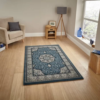 Image of Heritage 4400 Dark Blue 120cm x 170cm Rectangle - Blue