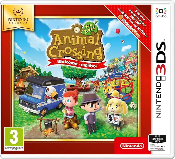 image of Animal Crossing New Leaf Welcome Amiibo Nintendo 3DS Game