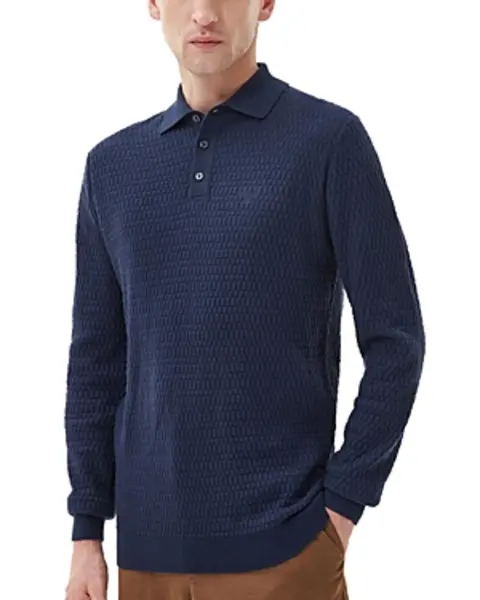 Barbour Thornbury Long Sleeve Knit Polo Shirt