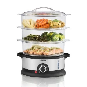 Image of Tower Large 9L 3-Tier Steamer