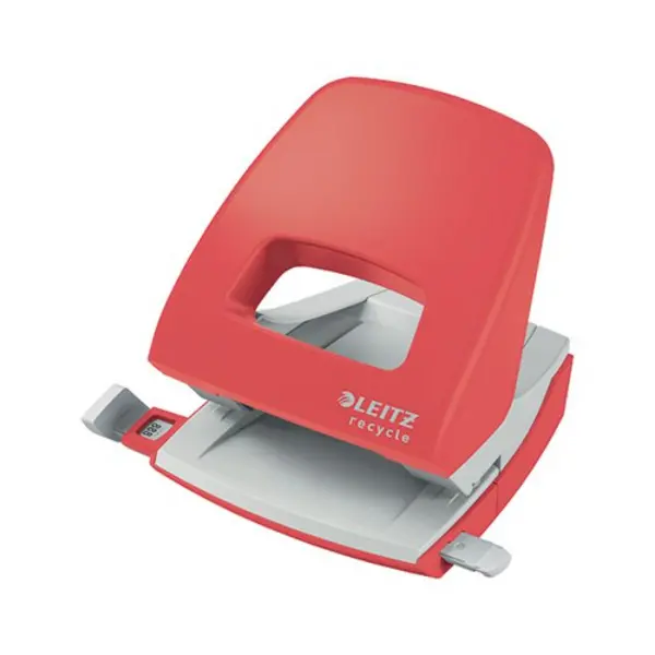 Image of Leitz Recycle NeXXt Hole Punch 30 Sheets Red 50030025