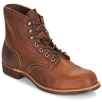 Image of Red Wing IRON RANGER mens Mid Boots in Brown,8,9,9.5,10.5,8.5,7.5,9.5,6,7,8