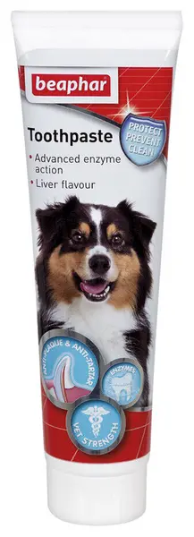 image of Beaphar Advanced Enzyme Action Liver Flavour Dog Toothpaste 100g