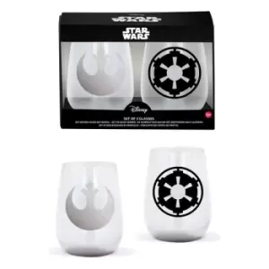 image of Star Wars Crystal Glasses 2-Packs Case (6)