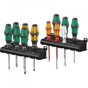Image of Wera Kraftform XXL Workshop Screwdriver set 12 Piece Slot, Phillips, Pozidriv