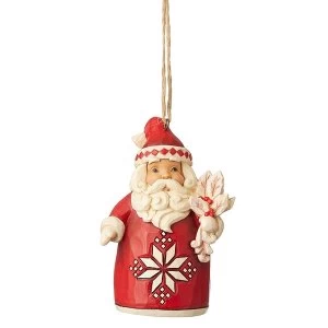 image of Nordic Noel Santa Hanging Ornament