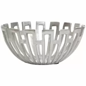 image of Interiors By Ph Small Deco Bowl Aluminium