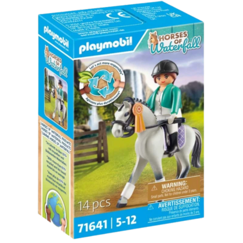 Image of Playmobil Horses of Waterfall Tournament Rider Playset PLAYMOB-71641