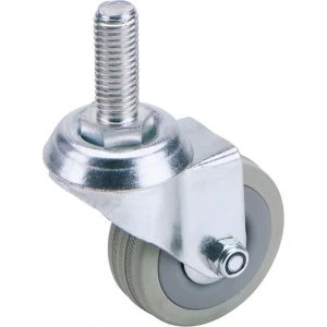 Image of Draper Swivel Bolt Fixing Rubber Castor 100mm