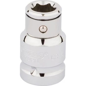 Image of Draper 1/2" Drive 10mm Hexagon Screwdriver Bit Holding Socket 1/2" 10mm