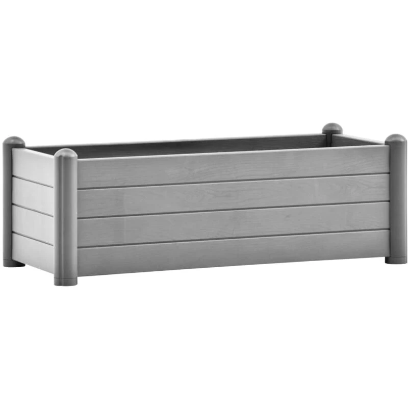 Image of VIDAXL Garden Raised Bed pp Stone Grey 100x43x35cm Vidaxl 8720286817414