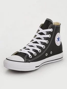 Converse Chuck Taylor All Star Leather Hi Top - Black