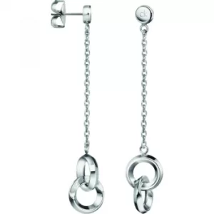 Image of Ladies Calvin Klein Stainless Steel Beauty Long Earrings