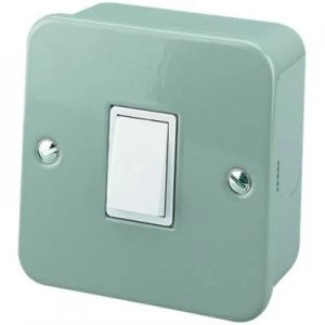 image of Wickes Metal Clad Switch 1 Gang 2 Way