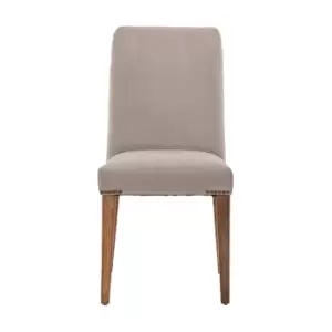 image of Gallery Interiors Set of 2 Highgate Dining Chair in Dove Velvet