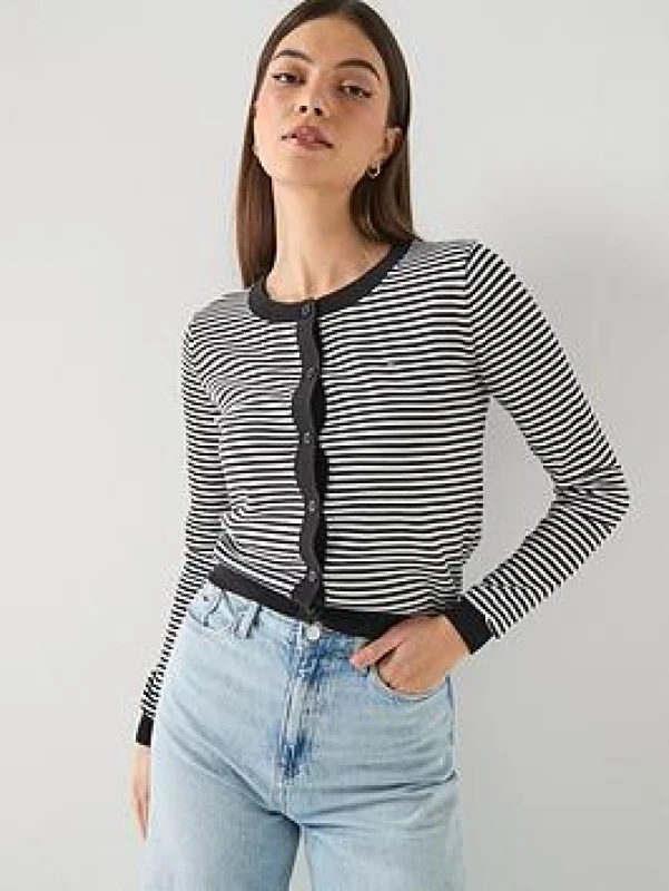 Image of Tommy Jeans Womens Cardigan - Black Female 14
