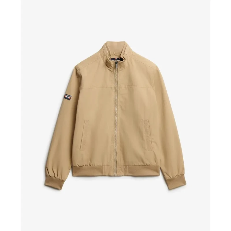 Image of Superdry Nylon jacket Superdry Harrington Vert Male M