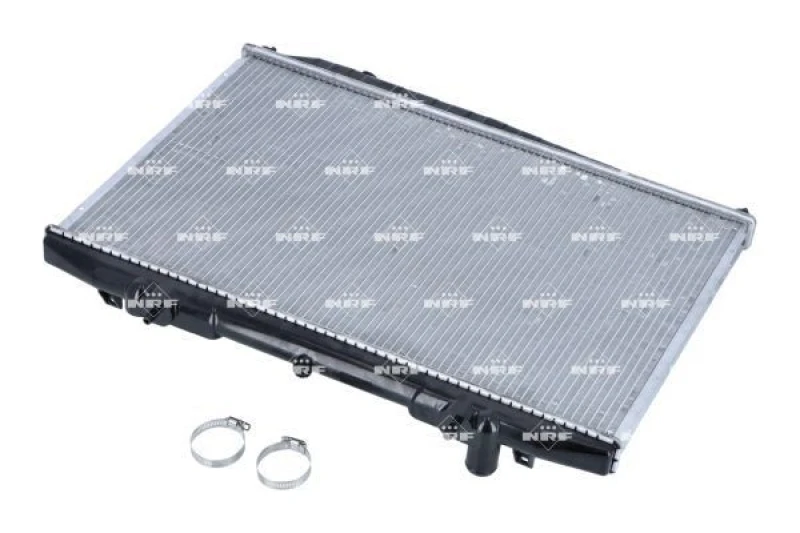 Image of NRF 52131 Engine radiator EASY FIT Brazed cooling fins, Aluminium, with mounting parts Aluminium Radiator,engine cooling (470)