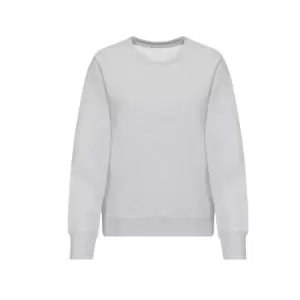 image of Awdis Womens/Ladies Heather Sweatshirt (L) (Heather Grey)