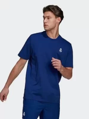 Image of adidas Real Madrid T-Shirt, Blue Size XL Men