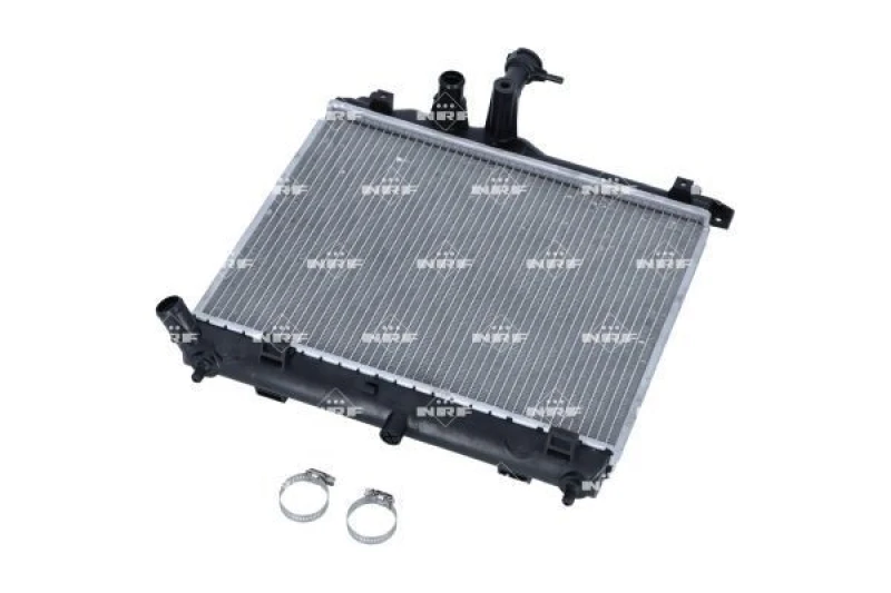 Image of NRF 53029 Engine radiator EASY FIT Brazed cooling fins, Aluminium, with mounting parts Aluminium Radiator,engine cooling (470)