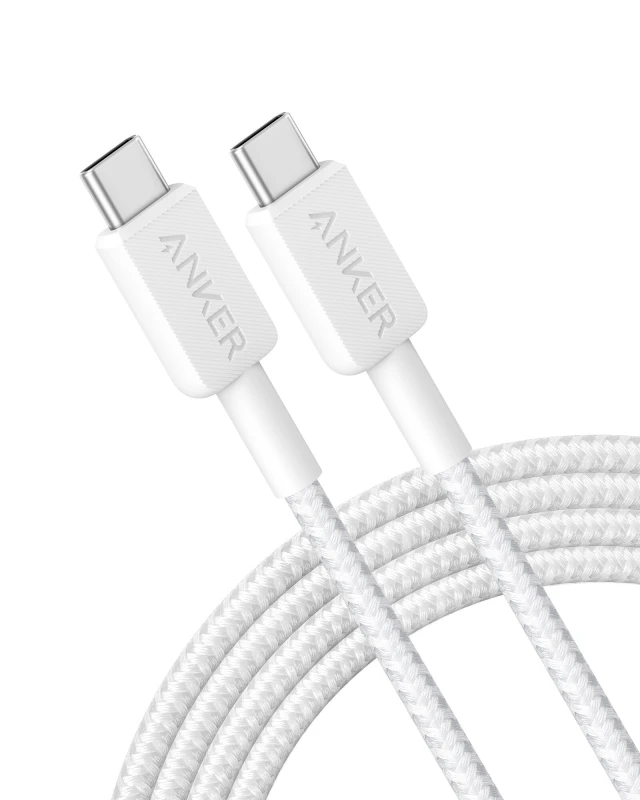 Image of ANKER USB-A TO USB-C BRAIDED CABLE 1.8M WH