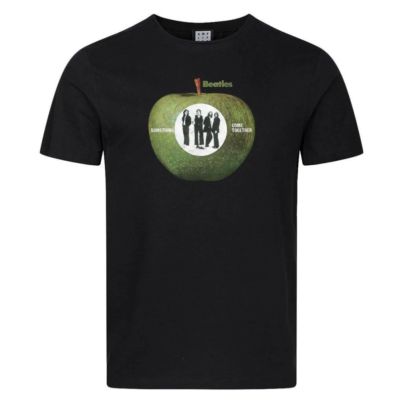 Image of Amplified Mens Come Together The Beatles Cotton T-Shirt in Black Size: Large Black Male L