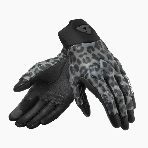 image of REV'IT! Spectrum Ladies Leopard Dark Gray Size L