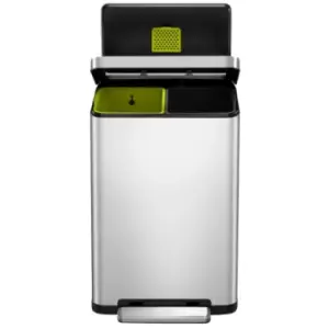 Image of EKO X Cube Recycling Bin 40L - Silver