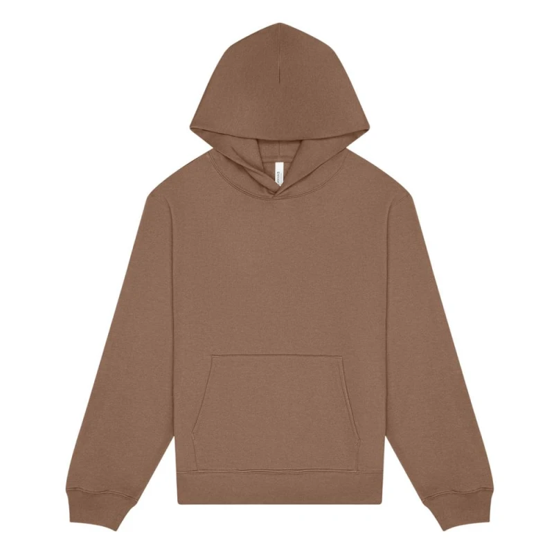 Image of Bella + Canvas Mens Heavy Hoodie in Brown Size: Large Brown Male L
