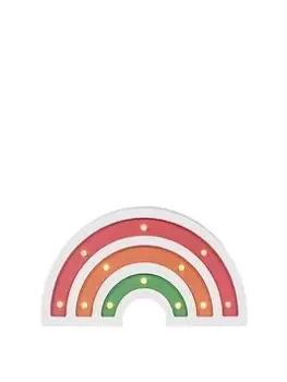 Image of Glow Wooden Rainbow Table Lamp, Black/White